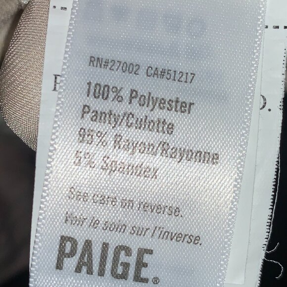 Paige Andreya Silky Long Sleeve Thong Bodysuit NWT Women's Sz L Ecru/Cream - Picture 8 of 10